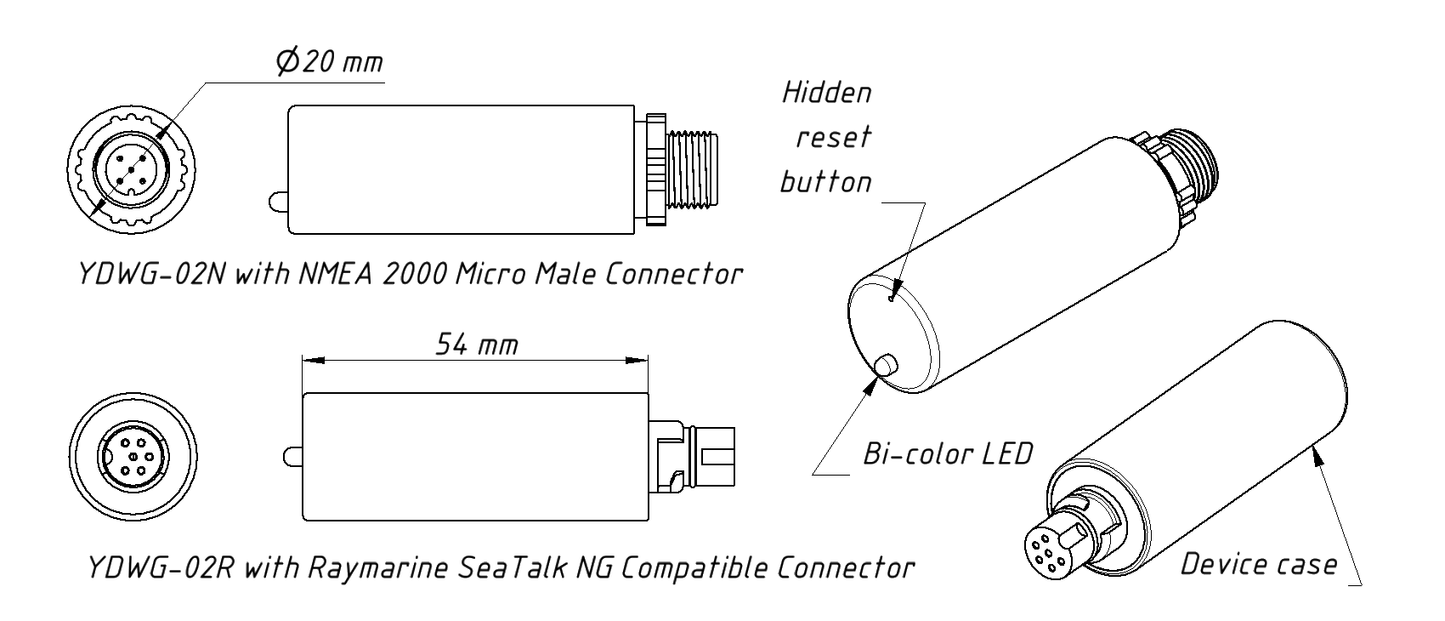 Yacht Devices NMEA 2000 Wi-Fi Gateway